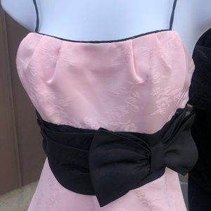 Pink and Black Formal Dress